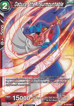 Dabura, the Insurmountable (Power Booster: World Martial Arts Tournament) [P-145]