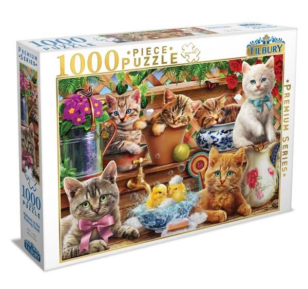 Kittens in the Potting Shed - 1000 Piece Puzzle