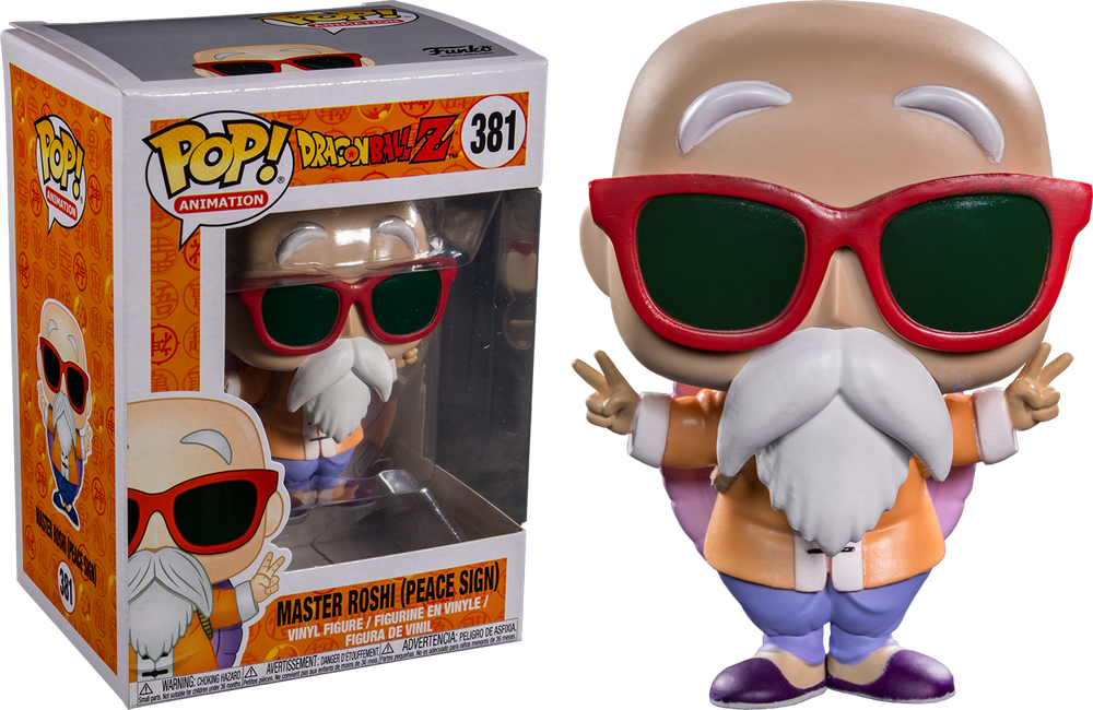 Master Roshi (Peace Sign) #381 Dragon Ball Z Pop! Vinyl