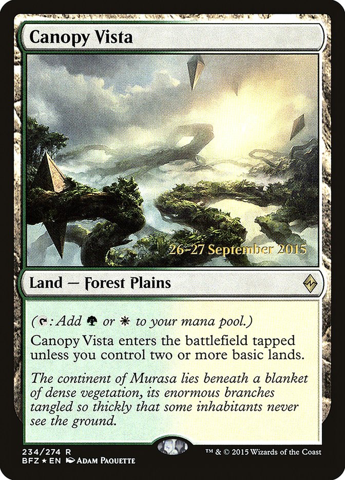 Canopy Vista [Battle for Zendikar Prerelease Promos]