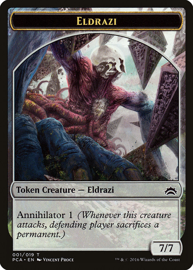 Eldrazi Spawn (004) // Eldrazi Double-Sided Token [Planechase Anthology Tokens]