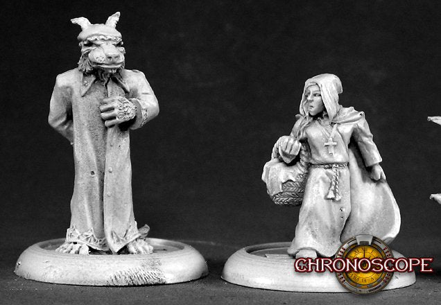 Reaper Miniatures Red Riding Hood and Big Bad Wolf