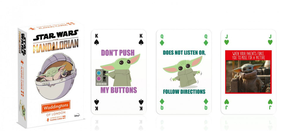 Star Wars The Mandalorian The Child Playing Cards