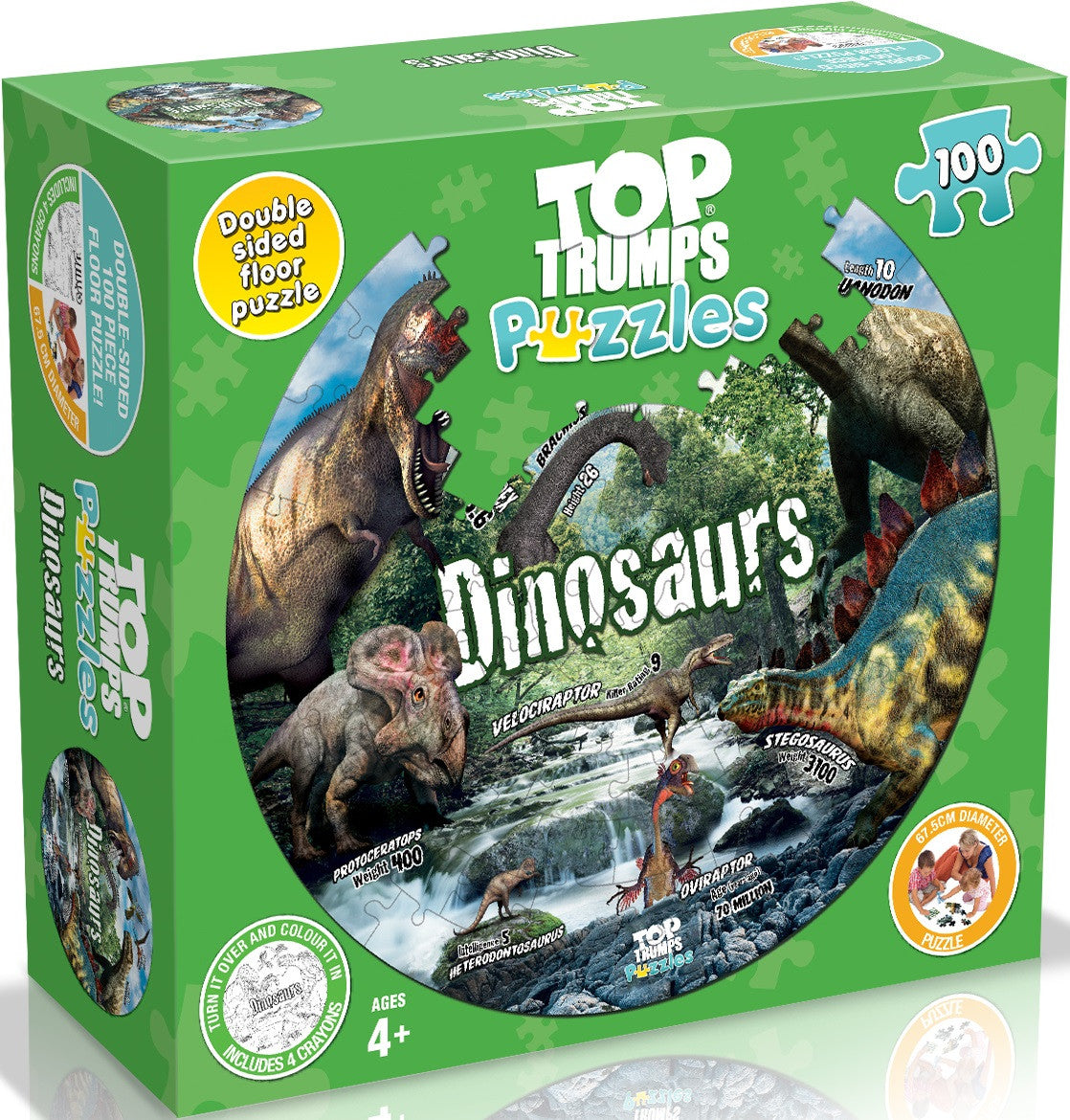 Top Trumps Puzzle Dinosaurs Puzzle 100 pieces