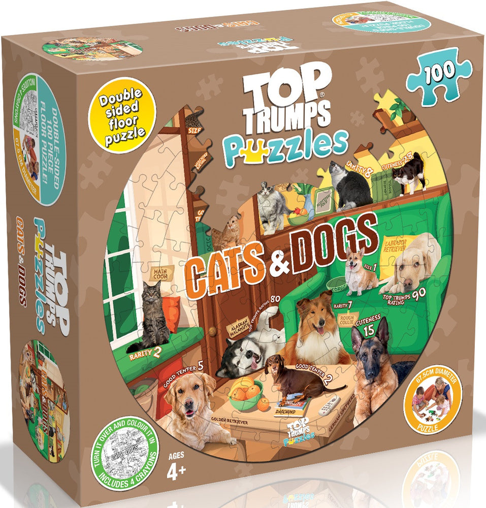 Top Trumps Puzzle Cats & Dogs Puzzle 100 pieces