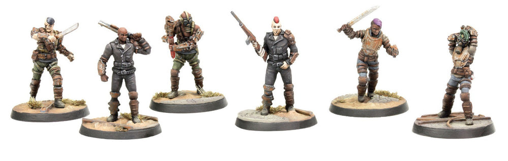 Fallout Wasteland Warfare Raiders Scavvers and Psychocs Miniatures