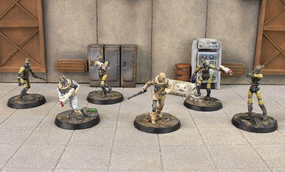Fallout Wasteland Warfare - Institute Synths Miniatures (Minis and Scenics Box Set)