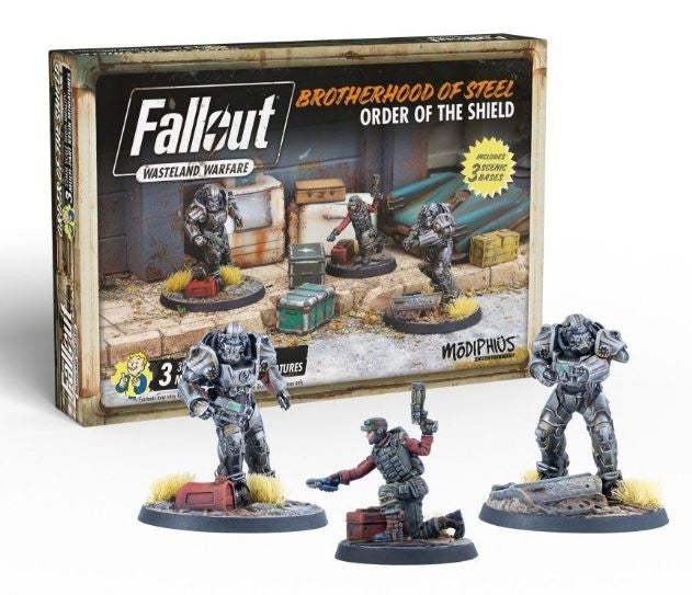 Fallout Wasteland Warfare Miniatures - Brotherhood of Steel Order of the Sheild