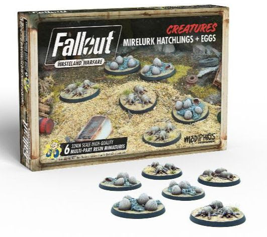 Fallout Wasteland Warfare Miniatures - Mirelurk Hatchlings and Eggs
