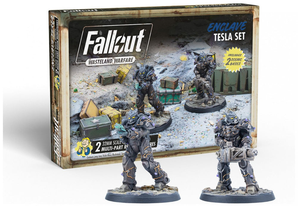 Fallout Wasteland Warfare Miniatures - Enclave Tesla Set