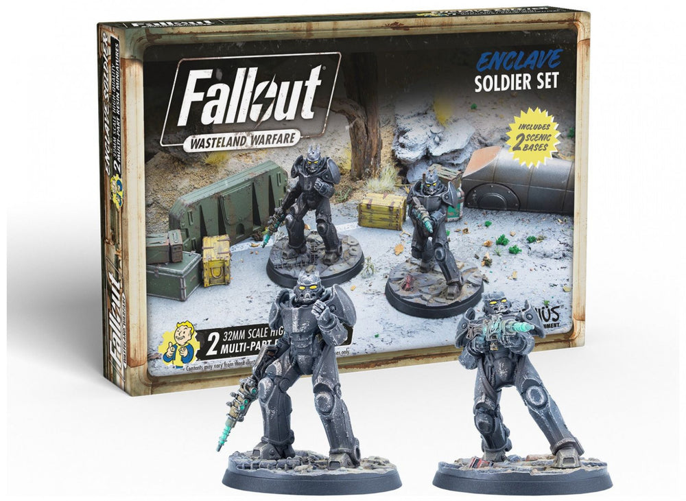 Fallout Wasteland Warefare Miniatures - Enclave Soldier Set