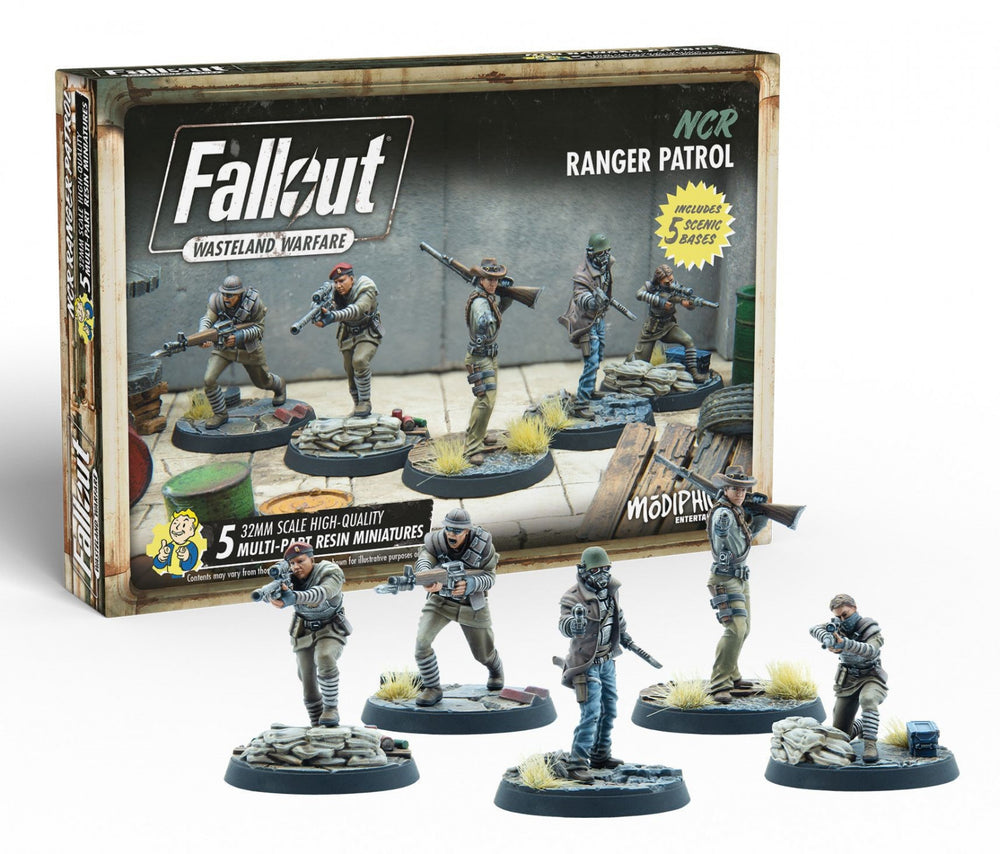 Fallout Wasteland Warfare Miniatures - NCR Ranger Patrol