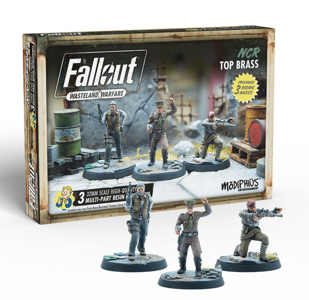 Fallout Wasteland Warfare Miniatures - NCR Top Brass