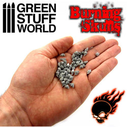 50x Resin Burning Skulls - Green Stuff World