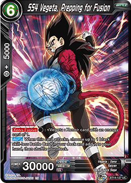 SS4 Vegeta, Prepping for Fusion [BT14-127]