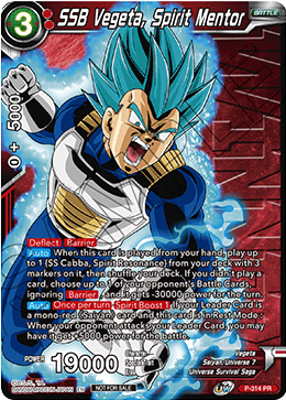 SSB Vegeta, Spirit Mentor (Winner Stamped) [P-314]