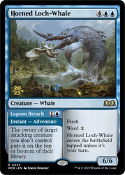 Horned Loch-Whale // Lagoon Breach [Wilds of Eldraine Prerelease Promos]