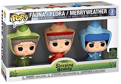 Fauna / Flora / Merryweather 3 Pack Sleeping Beauty Disney Pop! Vinyl