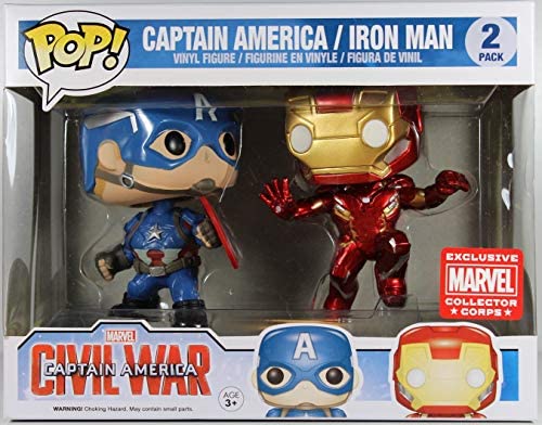 Captain America / Iron Man (Marvel Collector Corps) 2 Pack Pop! Vinyl