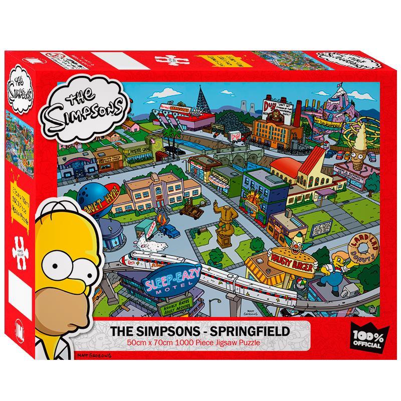 The Simpsons - Springfield Puzzle 1000 Pieces