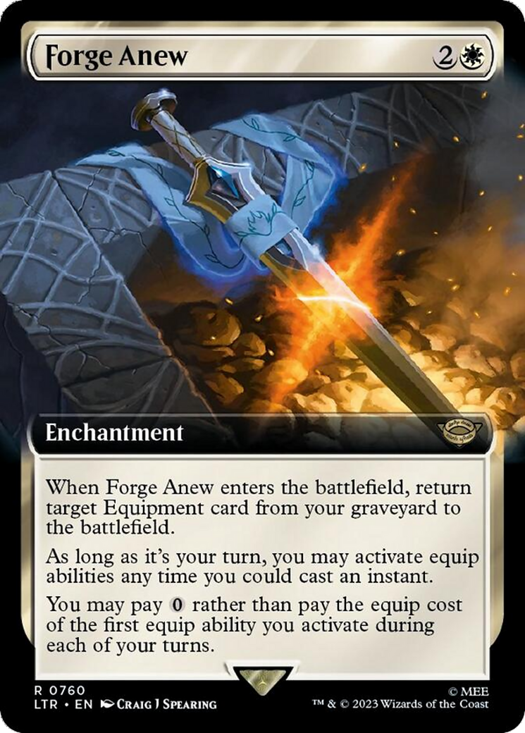 Forge Anew (Extended Art) (Surge Foil) [The Lord of the Rings: Tales of Middle-Earth]