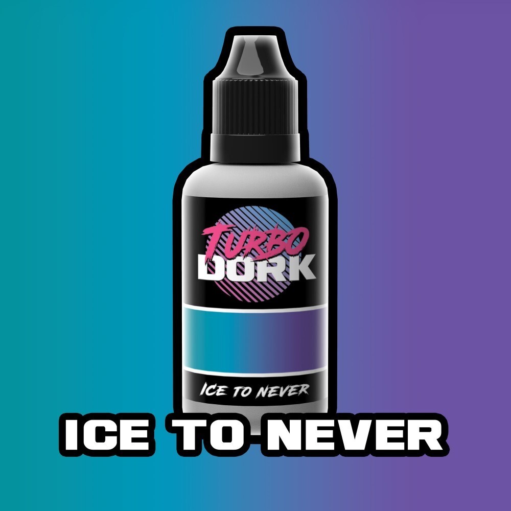Turbo Dork Ice to Never Metallic Acrylic Paint 20ml Bottle