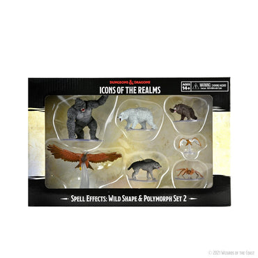 D&D Dungeons & Dragons Icon of the Realms Spell Effects: Wild Shape & Polymorph set 2