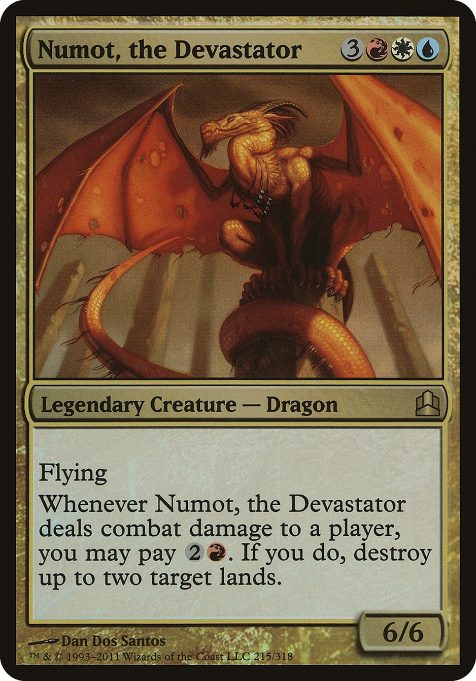 Numot, the Devastator (Oversized) [Commander 2011 Oversized]