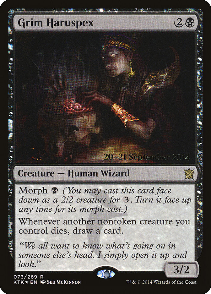 Grim Haruspex [Khans of Tarkir Prerelease Promos]