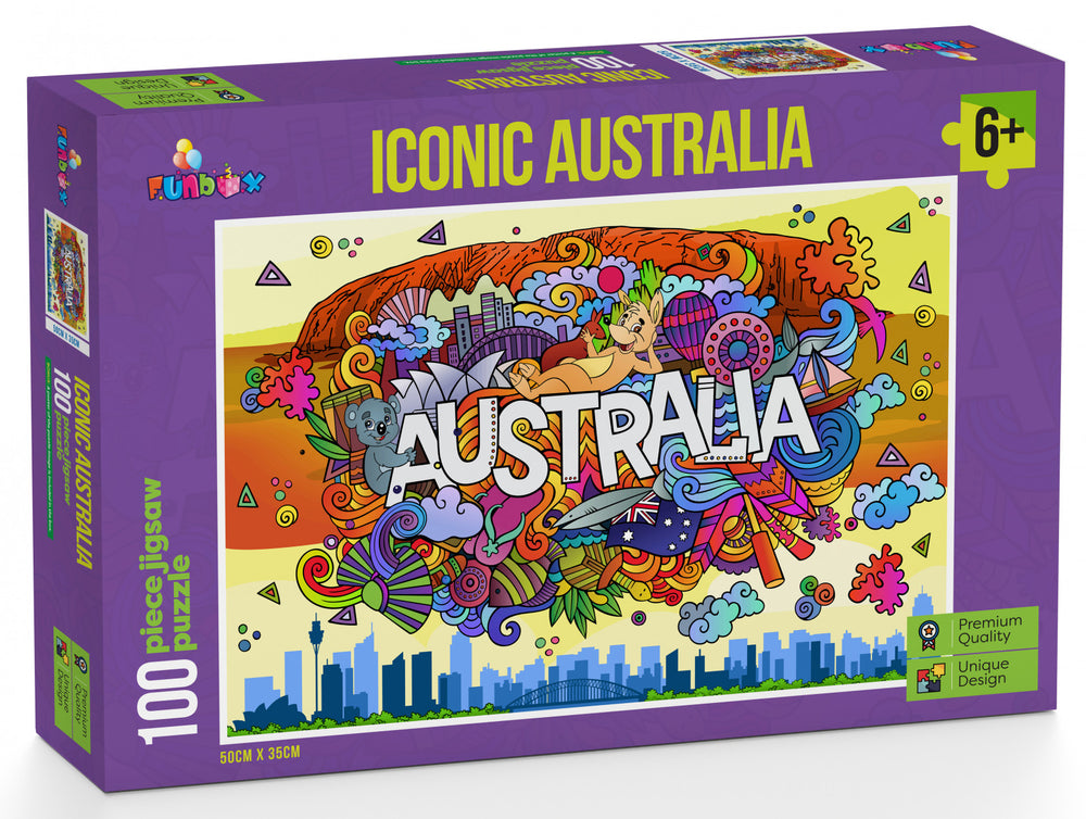 Funbox Puzzle Iconic Australia Puzzle 100 pieces