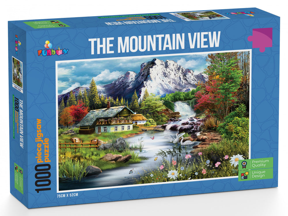 Funbox Puzzle Perfect Places the Mountain View Puzzle 1000 pieces