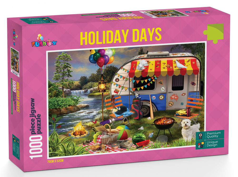 Funbox Puzzle Holiday Days Caravanning Puzzle 1000 pieces