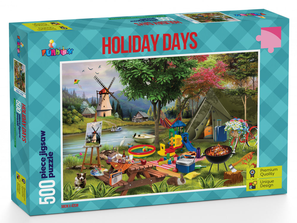 Funbox Puzzle Holiday Days Camping Puzzle 500 pieces