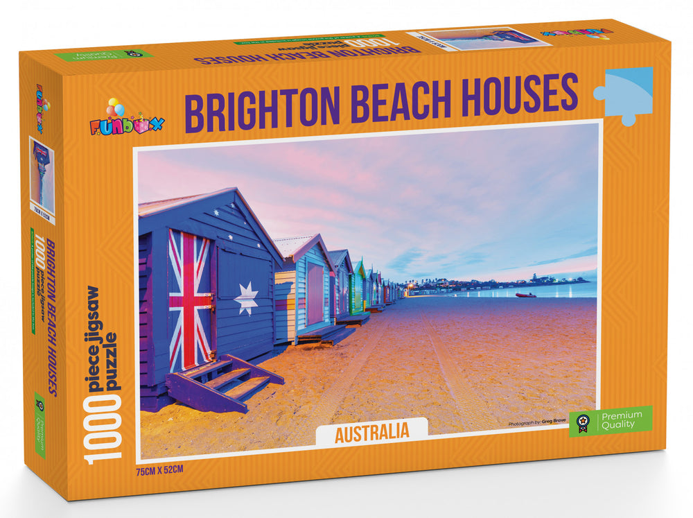 Funbox Puzzle Brighton Beach Boxes Australia Puzzle 1000 pieces