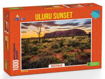 Funbox Puzzle Uluru Sunset Ayers Rock Australia Puzzle 1000 pieces