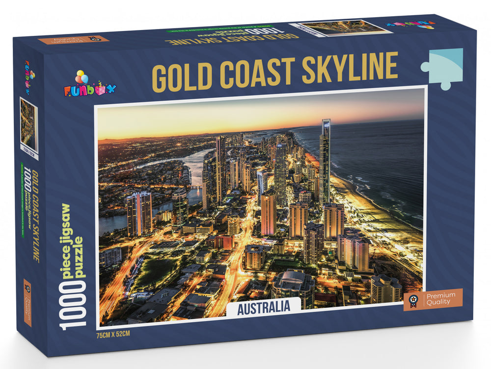 Funbox Puzzle Gold Coast Skyline Australia Puzzle 1000 pieces