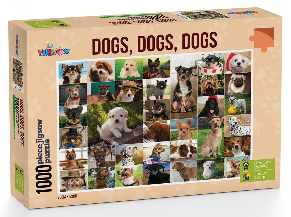 Funbox Puzzle Dogs, Dogs, Dogs Puzzle 1000 pieces