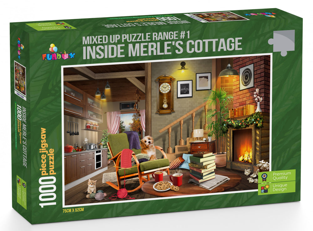 Funbox Puzzle Inside Merles Cottage Puzzle 1000 pieces