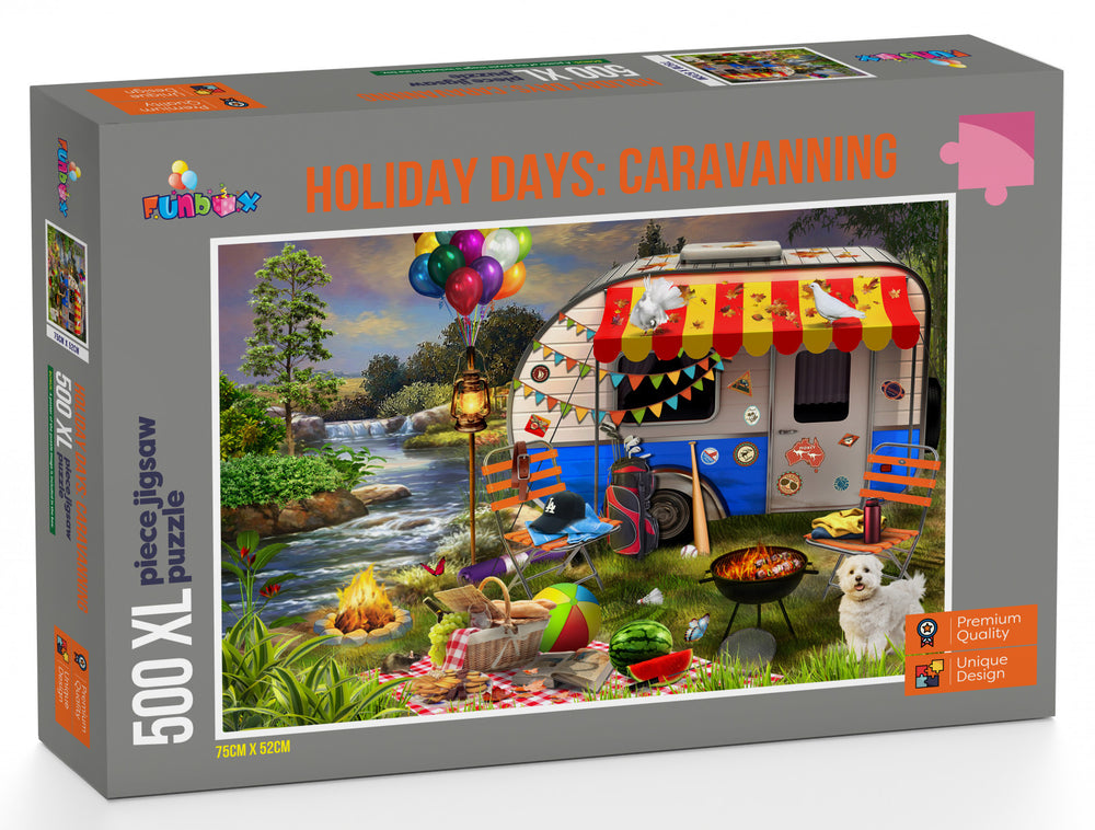 Funbox Puzzle Holiday Days Caravanning Puzzle 500 XL pieces