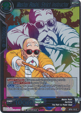 Master Roshi, Strict Instructor (Event Pack 4) [BT6-110]