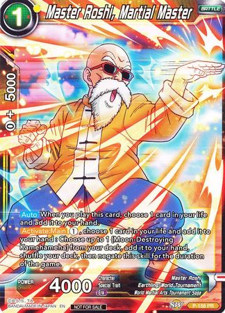 Master Roshi, Martial Master (Power Booster: World Martial Arts Tournament) [P-158]