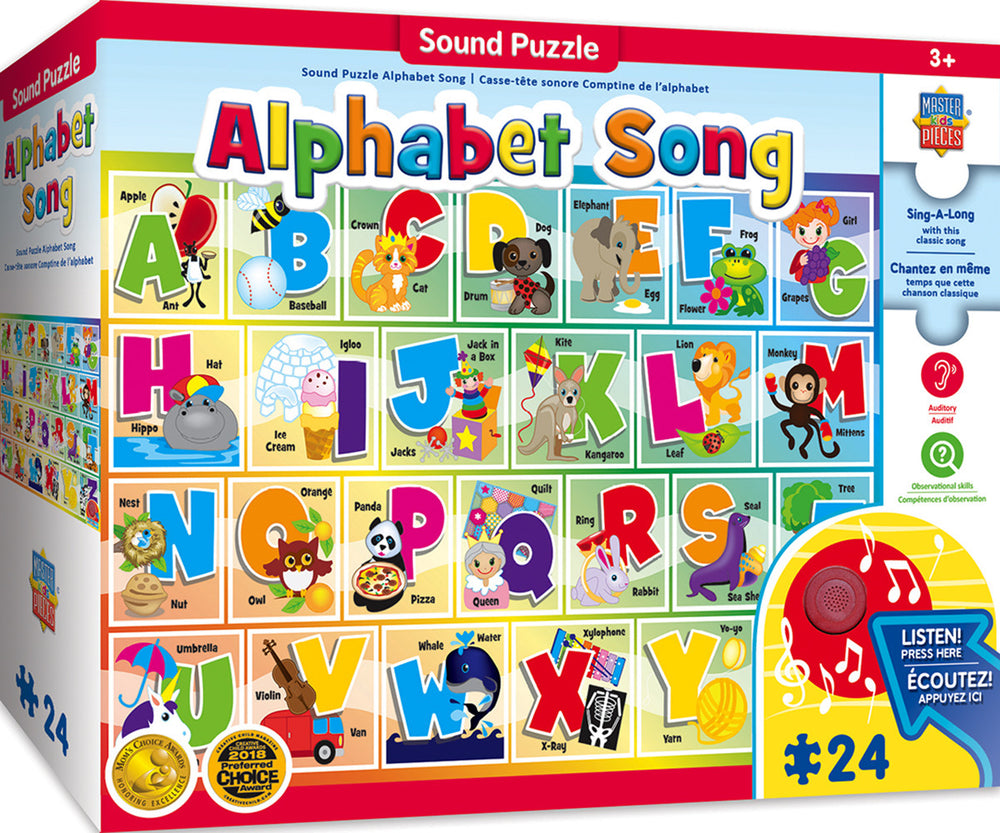 Masterpieces Puzzle Educational Sing-a-Long Alphabet Puzzle 24 pieces