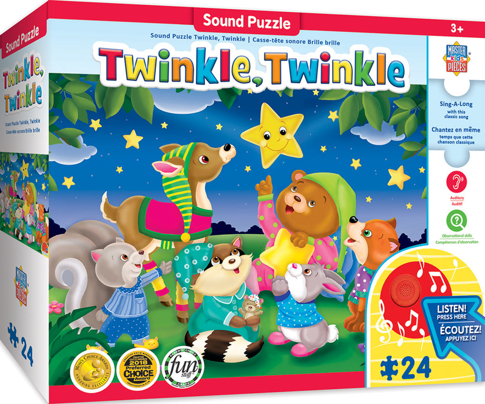 Masterpieces Puzzle Educational Sing-a-Long Twinkle Twinkle Puzzle 24 pieces