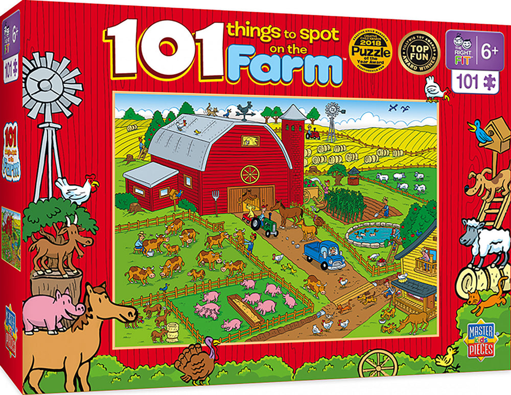 Masterpieces Puzzle 101 Things to Spot on a Farm Puzzle 101 pieces