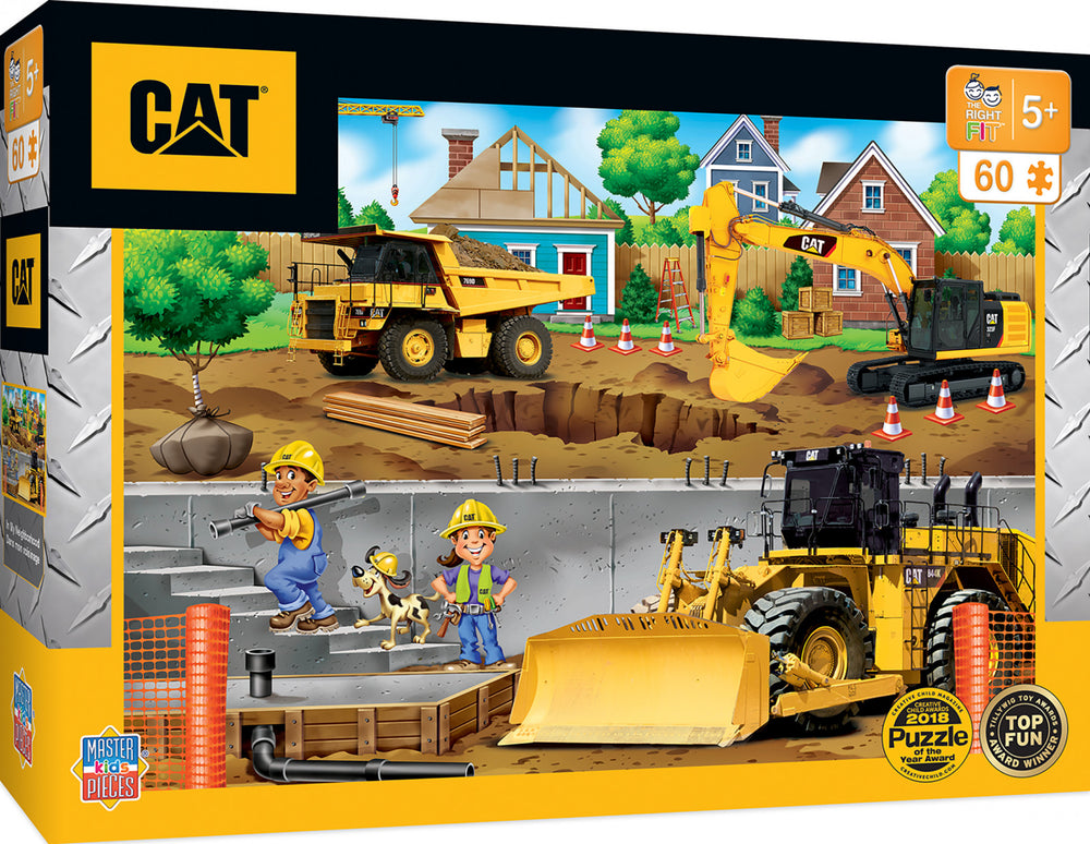 Masterpieces Puzzle CAT Caterpillar In My Neighborhood Puzzle 60 pieces