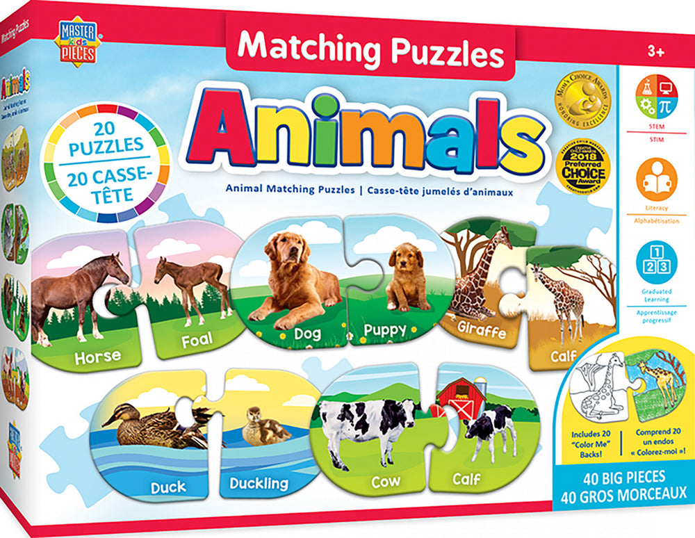 Masterpieces Puzzle Educational Matching Puzzle Animals