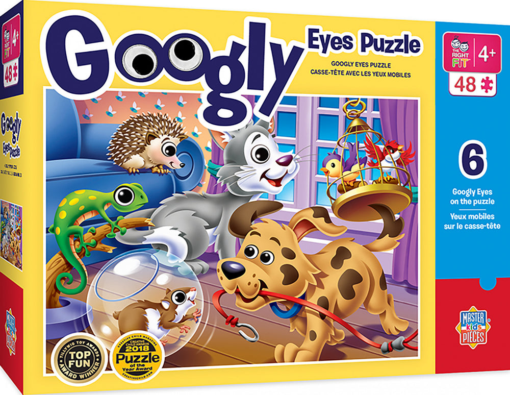 Masterpieces Puzzle Googly Eyes Pets Puzzle 48 pieces