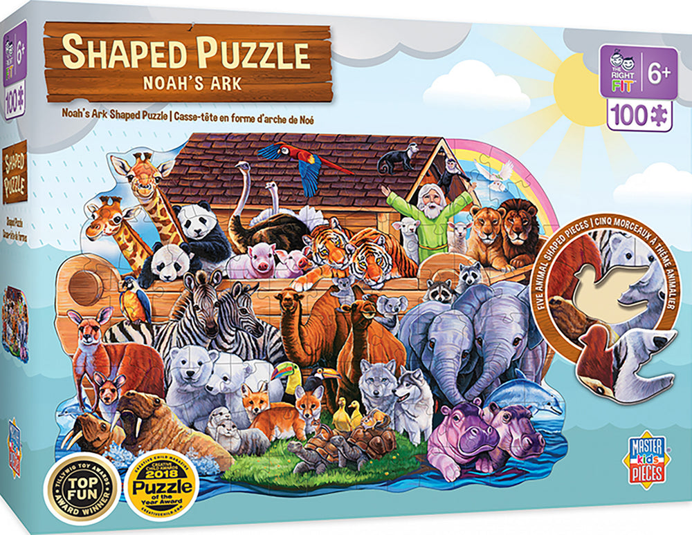 Masterpieces Puzzle Shaped Noah's Ark Puzzle 100 pieces