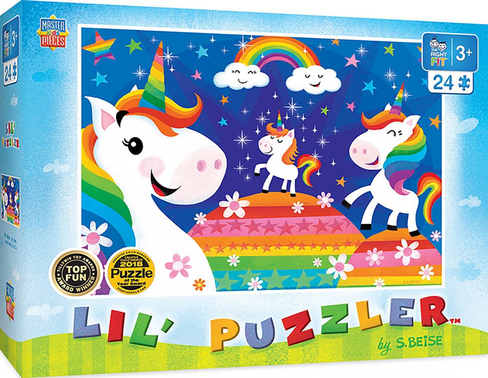 Masterpieces Puzzle Lil Puzzler Rainbow Unicorns Puzzle 24 pieces