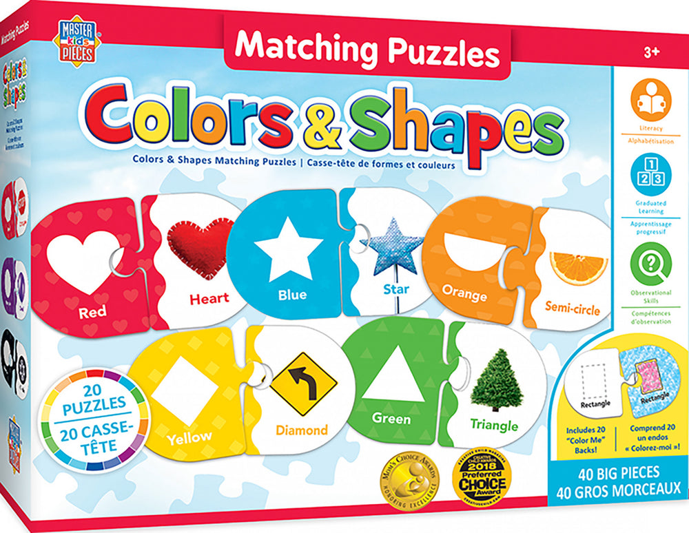 Masterpieces Puzzle Educational Matching Puzzle Colors/Shape